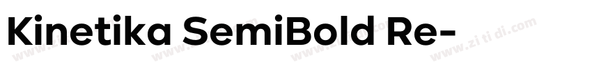 Kinetika SemiBold Re字体转换